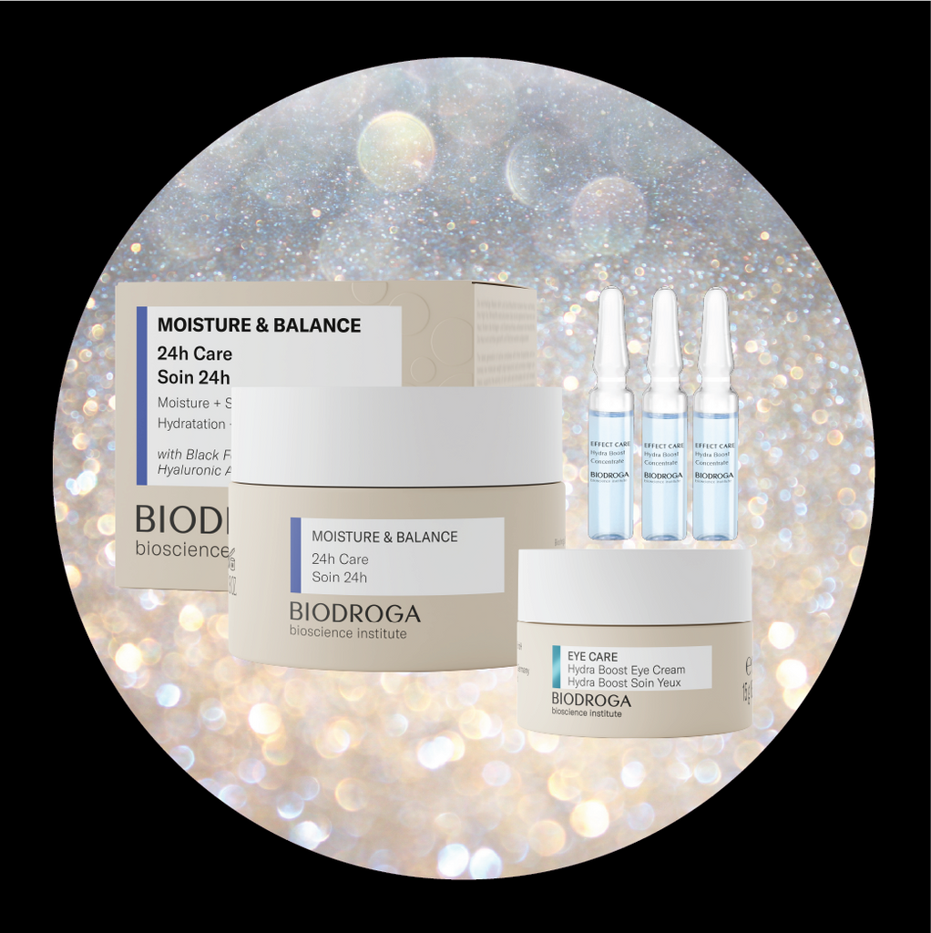 MOISTURE & BALANCE 24HR CHRISTMAS GIFT SET - 24HR/HYDRA CONCEN/HYDRA EYE